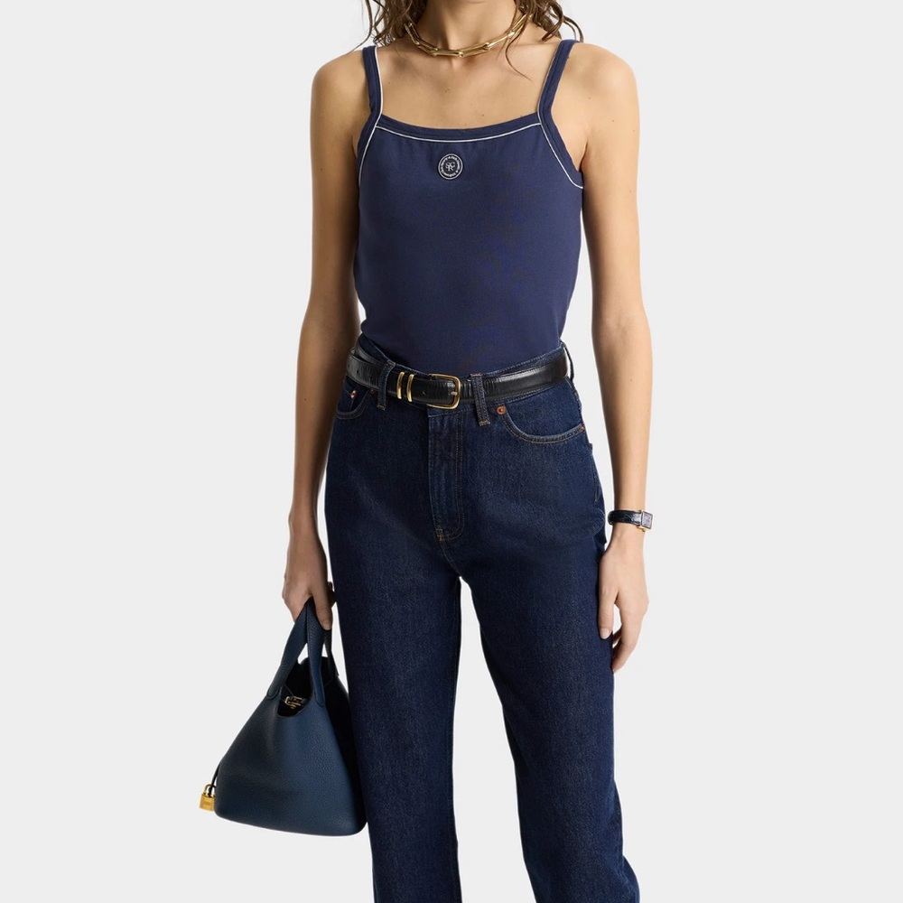 NWT Sporty & Rich Vintage Fit Straight Leg Denim - One Wash - Picture 3 of 16